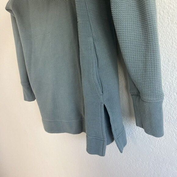 Athleta Women’s Hooded Coaster Luxe Tencel Waffle Knit Pullover Top Size Small - Picture 9 of 12